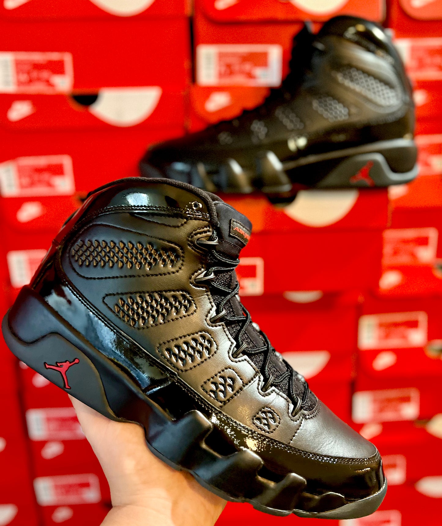 JORDAN 9 "PATENT BRED" (PRELOVED)