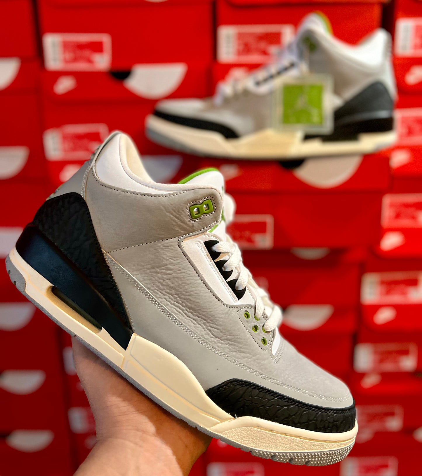 JORDAN 3 MID "CHLOROPHYLL" (PRELOVED)